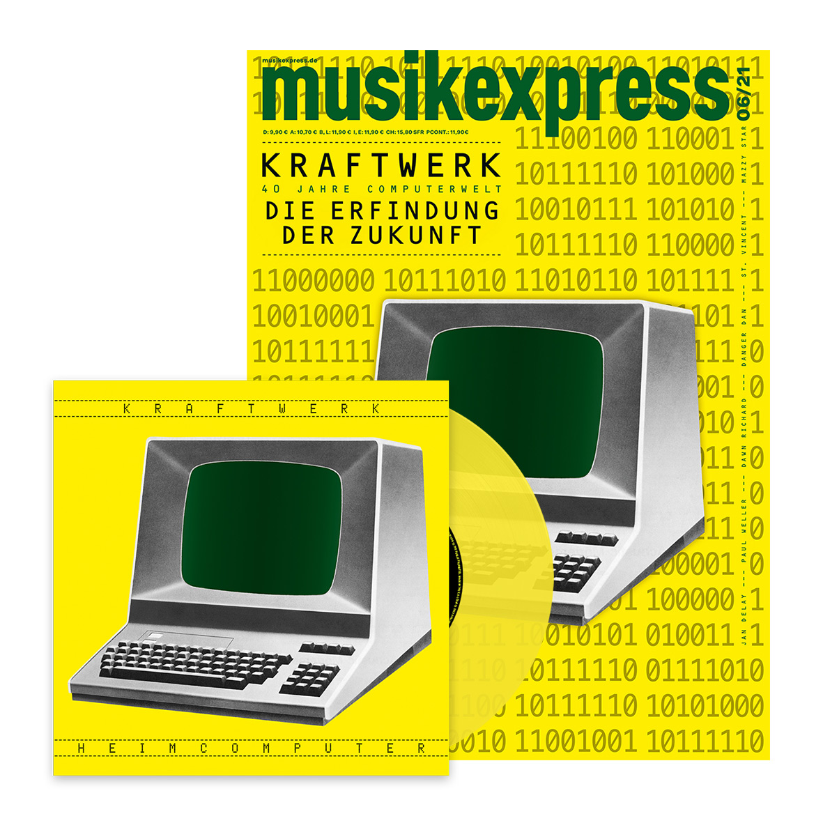 MusikExpress 'Heimcomputer' single and magazine covers